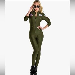 Women’s Top Gun Costume “Rooster” w/glasses